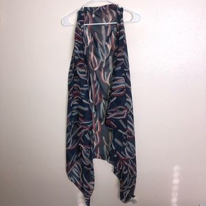 Western Cactus Duster Vest Never Worn